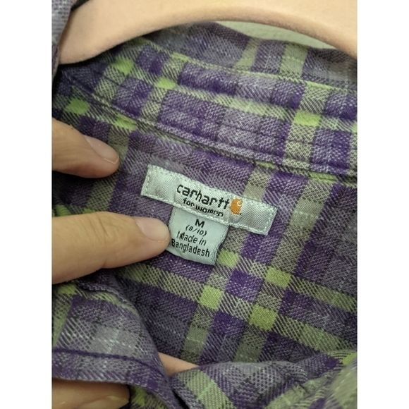 Carhartt 100% Cotton Button Down Plaid Shirt - Picture 2 of 6